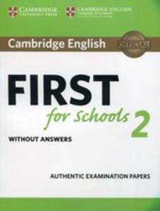Cambridge English First For Schools 2 Student's Book Without Answers - 2846054735