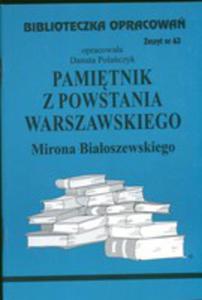 Biblioteczka Opracowa Pamitnik Z Powstania Warszawskiego Mirona Biaoszewskiego - 2839224155