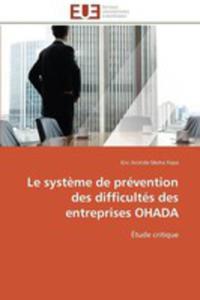 Le Systeme De Prevention Des Difficultes Des Entreprises Ohada - 2857214624