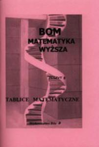 Tablice Matematyczne Matematyka Wysza - 2839380272