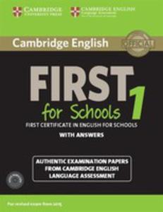 Cambridge English First 1 For Schools First Certificate In English For Schools With Answers - 2840387097