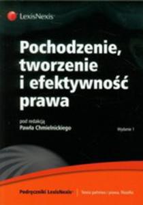 Pochodzenie, Tworzenie I Efektywno Prawa - 2839680168