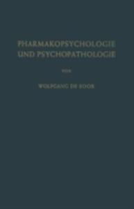 Pharmakopsychologie Und Psychopathologie - 2857137595