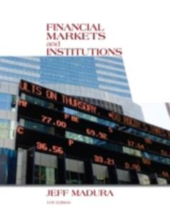 Financial Markets And Institutions - 2844438065