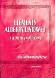 Elementy Algebry Liniowej Z Geometri Analityczn