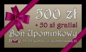 Bon upominkowy 500 PLN + 50 PLN GRATIS - 500 - 1747657627