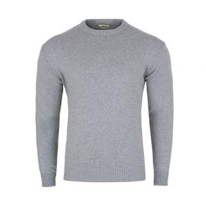 SWETER MSKI SZARY POD SZYJ SZETLAND XL SW666 - 2876390156