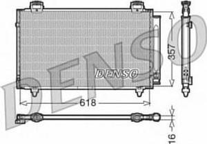 DCN50004 DN DCN50004 SKRAPLACZ KLIMATYZACJI TOYOTA COROLLA 02-07 WSZYSTKIE MODELE SZT DENSO...