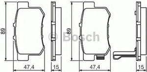 0 986 461 006 BO 0986461006 KLOCKI HAMULCOWE BP565 HONDA ACCORD IV/V/VI/CIVIC/PERLUDE/LEGEND/ROVER 600 KPL BOSCH KLOCKI BOSCH [904211] - 2175006008