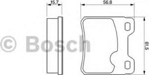 0 986 460 955 BO 0986460955 KLOCKI HAMULCOWE BP524 OPEL ASTRA I/VECTRA A/CALIBRA/SAAB KPL BOSCH...