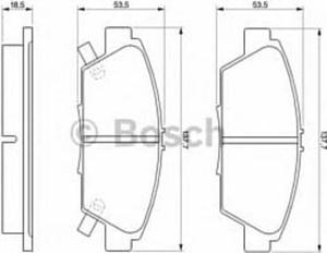 0 986 424 289 BO 0986424289 KLOCKI HAMULCOWE BP142 HONDA ACCORD V/VI/PRELUDE/ROVER 200 KPL BOSCH KLOCKI BOSCH [904334] - 2175013754