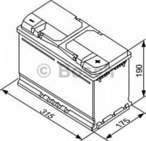 0.092.S40.110 BO 0092S40110 AKUMULATOR BOSCH S4 80AH 740 A L- 353X175X190 SZT BOSCH AKUMULATORY BOSCH [906921] - 2174981995