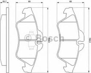 0 986 424 218 BO 0986424218 KLOCKI HAMULCOWE BP101 MERCEDES KLASA V/VITO/SPRINTER/VW LT 28-46 KPL BOSCH KLOCKI BOSCH [908961] - 2174988606