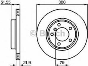 0 986 478 571 BO 0986478571 TARCZA HAMULCOWA 300X22 V 5-OTW BMW SERIA 3 (E-46)/Z3/Z4 BD493 SZT...