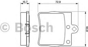 0 986 494 016 BO 0986494016 KLOCKI HAMULCOWE BP260 MERCEDES KLASA C/E/CLK/SLK 95 - KPL BOSCH KLOCKI BOSCH [922032] - 2174996488