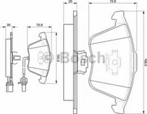 0 986 494 104 BO 0986494104 KLOCKI HAMULCOWE BP1014 AUDI A6 2004 - KPL BOSCH KLOCKI BOSCH [926220] - 2174996741