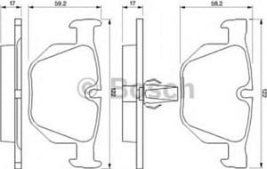 0 986 424 766 BO 0986424766 KLOCKI HAMULCOWE BP472 BMW SERIA 3/5/6/X5/X6 (E-90/E-92/E-61/E-70/E-71) KPL BOSCH KLOCKI BOSCH [926281] - 2175007349