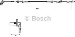 0 265 007 552 BO 0265007552 CZUJNIK ABS NISSAN ALMERA II 2003 - SZT BOSCH CZUJNIKI BOSCH [948087]