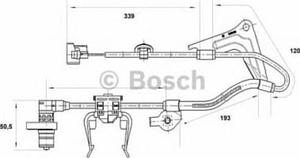 0 265 001 417 BO 0265001417 CZUJNIK ABS TOYOTA CARINA E 93 - PRZOD OE 47900-6F605 SZT BOSCH...