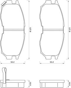 479181 FOM 479181 KLOCKI HAMULCOWE MITSUBISHI COLT/ ECLIPSE/ GALANT/ LANCER GR.16MM* FOMAR KLOCKI ZACHODNIE [856788] - 2174968574