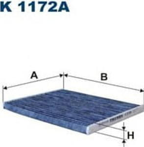 K1172A F K1172A FILTR KABINOWY FIAT GRANDE PUNTO 05 ; SZT FILTRY FILTRON [861054] - 2175001718