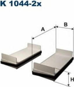 K 1044-2X F K1044-2X FILTR KABINOWY OPEL SINTRA [KPL 2SZT.] FILTRY FILTRON [865843] - 2175013003