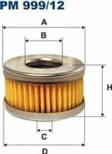 PM 999/12 F PM999/12 FILTR PALIWA FILTR DO INSTALACJI GAZOWYCH TOMASETTO /36X16X8,5X36X20,5/ SZT FILTRY FILTRON [868017] - 2175017745