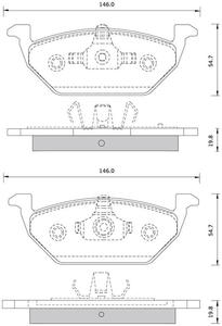 687681 FOM 687681 KLOCKI HAMULCOWE STARY NR 917681 AUDI A3/ SKODA OCTAVIA GR.19,8MM* FOMAR KPL FOMAR KLOCKI ZACHODNIE [877460] - 2174987473