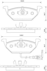 687781 FOM 687781 KLOCKI HAMULCOWE STARY NR 917781 AUDI A2/A3/ SEAT LEON/TOLEDO/VW BEETLE/BORA GR.19,8MM+ CZUJ.* FOMAR KPL FOMAR KLOCKI ZACHODNI [877461] - 2175002659