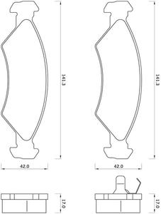 421881 FOM 421881 KLOCKI HAMULCOWE FORD FIESTA 1.1-1.4/ 1.6D 83-89 GR.17MM* FOMAR KLOCKI ZACHODNIE [877466] - 2175013966