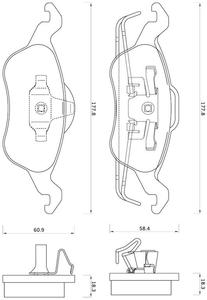 668881 FOM 668881 KLOCKI HAMULCOWE FORD FOCUS 98- GR.18,3MM* FOMAR KPL FOMAR KLOCKI ZACHODNIE [877843] - 2175002667