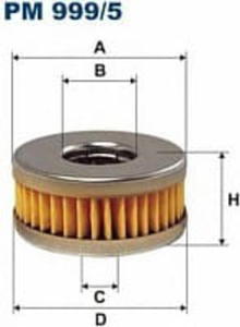 PM 999/5 F PM999/5 FILTR PALIWA FILTR DO INSTALACJI GAZOWYCH STEFANELLI /31X10,5X10X31X20,5/ SZT FILTRY FILTRON [883268] - 2174964221