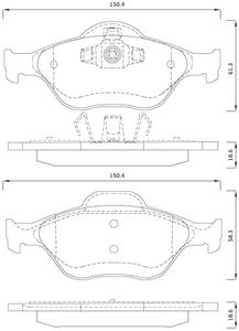 685181 FOM 685181 KLOCKI HAMULCOWE STARY NR = FOM 908181 FORD FIESTA/ FUSION/ PUMA GR.18,6MM* FOMAR KLOCKI ZACHODNIE [884121] - 2174982054