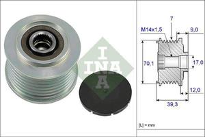 535 0214 10 L 535021410 SPRZEGLO ALTERNATORA HONDA ACCORD/CR-V III 2.2 I-DTEC 08 SZT INA ROLKI INA [866217] - 2174962623