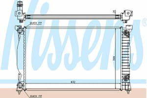 60305A NIS 60305A CHLODNICA AUDI A 4 / S 4 (00-) 2.0 TFSI A + 2000/12 / SZT NISSENS CHLODNICE NISSENS [867480] - 2175012415