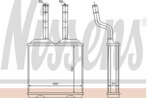 72634 NIS 72634 NAGRZEWNICA OPEL CORSA B 1,0-1,7 93-2000/ COMBO 1,2/1,4/1,7 94-2001 SZT NISSENS CHLODNICE NISSENS [871358] - 2174984429