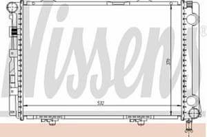 62549A NIS 62549A CHLODNICA MERCEDES KLASA E (W124) 84- E 200 D M - 1984/04 / SZT NISSENS CHLODNICE NISSENS [871485] - 2174998373