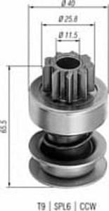 940113020236 MM AMB0236 BENDIX ROZRUSZNIKA - FIAT 126P FL /NOWY TYP/ 9939837 SZT MAGNETI MARELLI...