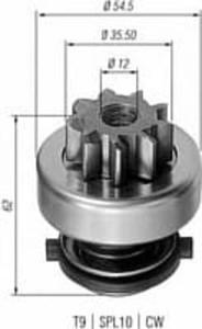 940113020282 MM AMB0282 BENDIX ROZRUSZNIKA - FIAT CROMA DUCATO MASTER MAGNETI MARELLI ALTERNATORY I...