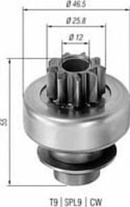 940113020405 MM AMB0405 BENDIX ROZRUSZNIKA - CITROEN/PEUGEOT/RENAULT/VOLVO MAGNETI MARELLI...