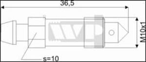 0018 WP 0018 ODPOWIETRZNIK HAMULCA M10X1 L=36,5 S=10 SZT WP WP PRZEWODY HAM. MIEDZIANE WP [873490] - 2174977111