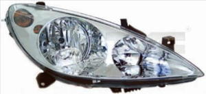 20-0165-15-2 TYC 20-0165-15-2 REFLEKTOR PEUGEOT 307 05/01- H7+H1+ H1 Z LAMPA PRZECIW-MGIELNA...