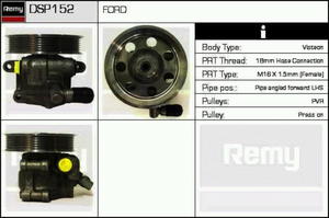 DSP152 DR DSP152 POMPA WSPOMAGANIA - FORD FOCUS 1.8 DI/TDCI/DDI 98 - OE 3043682 REMY SZT DELCO REMY PRZEKLADNIE POMPY WSPOMAGANIA REMY [886736] - 2174959531