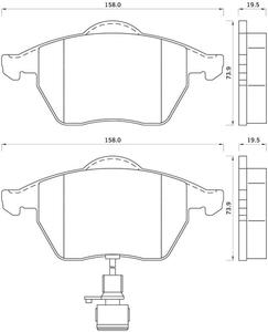 495781 FOM 495781 KLOCKI HAMULCOWE AUDI 100/ A4/ A6/ A8/ VW VENTO GR.19,5MM/ 2XCZUJ.* FOMAR KLOCKI ZACHODNIE [897461] - 2174962375