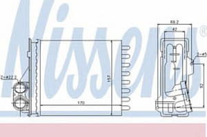 76512 NIS 76512 NAGRZEWNICA DACIA LOGAN 04- NAGRZEWNICA DACIA LOGAN 04- DUSTER, SANDERO WSZYSTKIE SILNIKI SZT NISSENS CHLODNICE [902182] - 2175014406