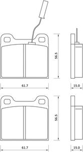 626681 FOM 626681 KLOCKI HAMULCOWE ALFA ROMEO 75 FOMAR KLOCKI ZACHODNIE [902976] - 2174968599