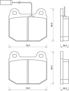 626881 FOM 626881 KLOCKI HAMULCOWE ALFA ROMEO 75 FOMAR KLOCKI ZACHODNIE [902977] - 2174986457