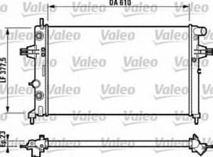 732549 V 732549 CHLODNICA OPEL ASTRA F 1.6 98-02 / ASTRA G 1.4-2.2 98-05 / ZAFIRA 1.6-2.2 VALEO SZT VALEO CHLODNICE VALEO [903198] - 2175016504