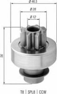 940113020363 MM AMB0363 BENDIX ROZRUSZNIKA - KIA PRIDE SZT MAGNETI MARELLI ALTERNATORY I...