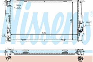 60785A NIS 60785A CHLODNICA BMW 1-SERIE 116-120 DIESEL 04- 600X350X26 /FIRST FIT/ SZT NISSENS CHLODNICE NISSENS [905898] - 2174978228